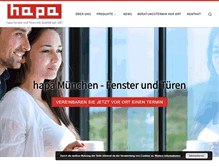 Tablet Screenshot of hapa-muc.de